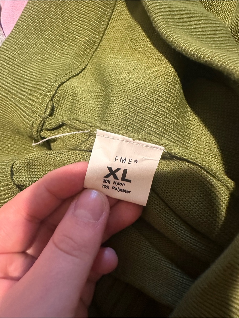 ME Makeover Essentials Olive Green Crewneck Sweater - Picture 2 of 2